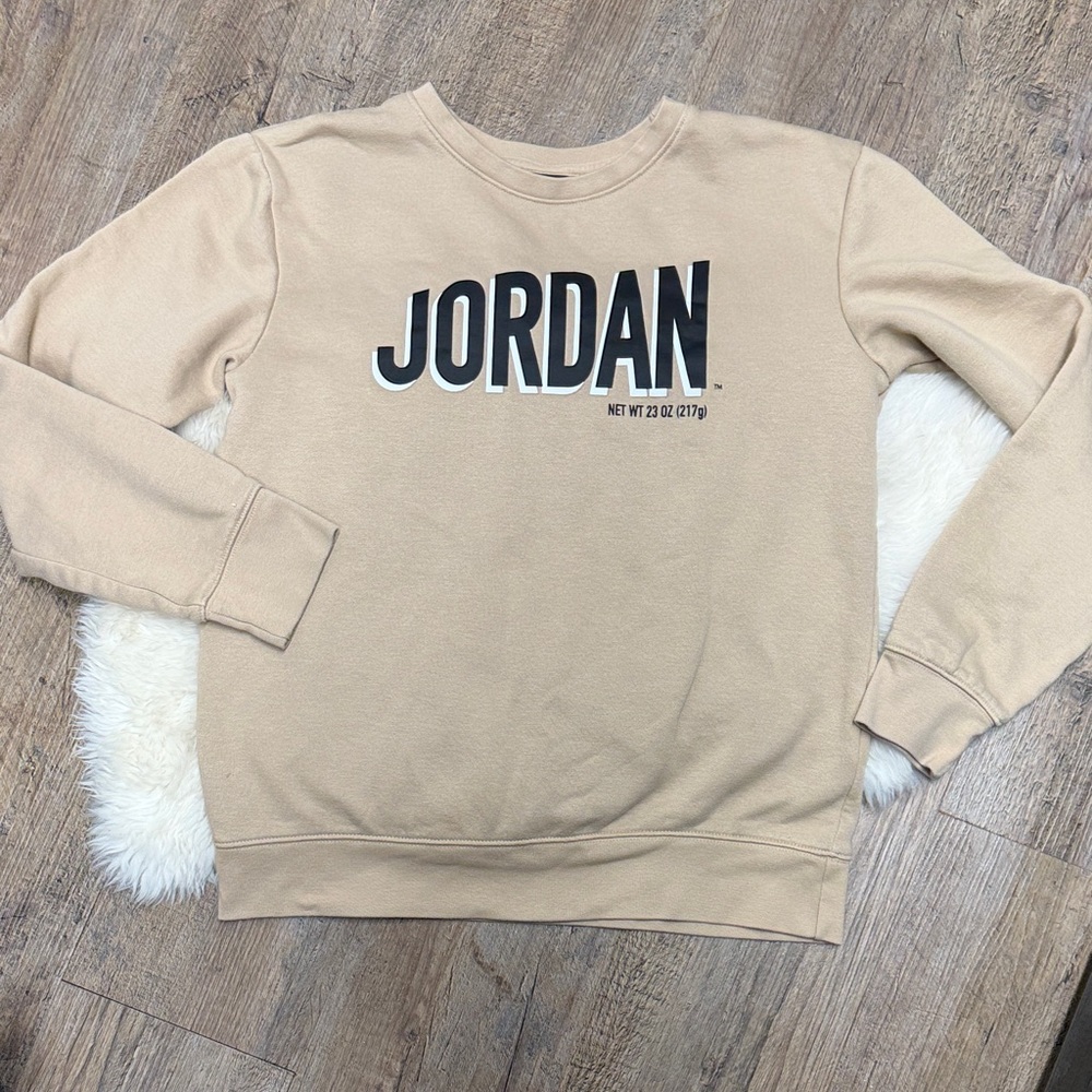 JORDAN Crewneck Sweatshirt Beige size XL 13-15yrs